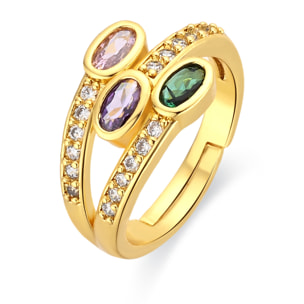 Anillo Folant acabado oro amarillo 18k