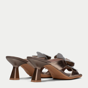 Sandalia Destalonada Danielle Oro 6 cm