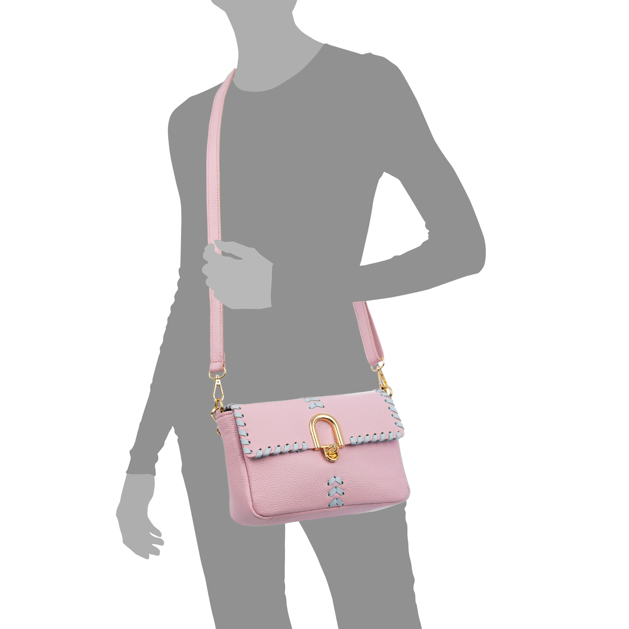 Basicò Borsa a mano Donna. Pelle autentica Dollaro