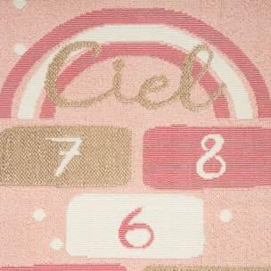 Tapis enfant "Marelle" rose 80x150cm
