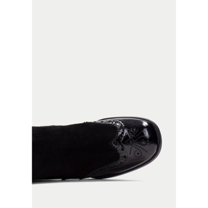 Botin Milan Negro 5 cm