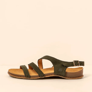 Sandalias N5811 NOBUCK LAVADO KAKI/PANGLAO color Kaki