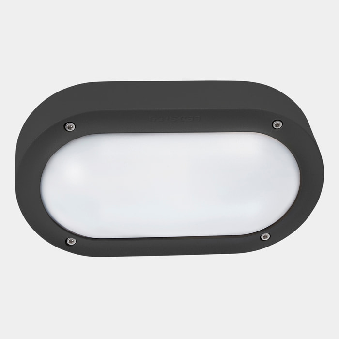 LEDS C4 Aplique Ip66 Basic Led 6.7W Sw 2700-3200-4000K On-Off Gris Urbano 721Lm