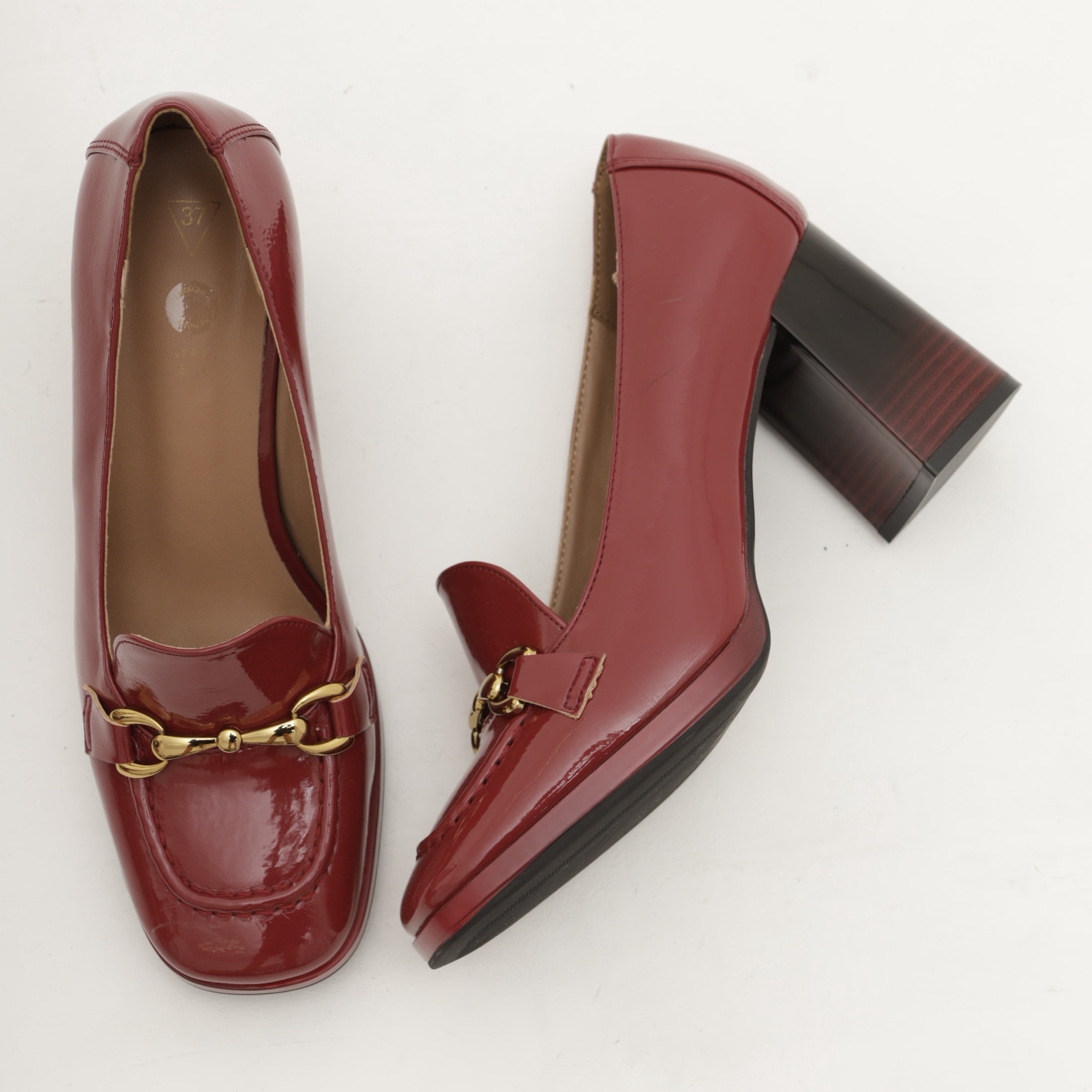 MOCASSINO MORSETTO TACCO CHOCOLA' BORDEAUX