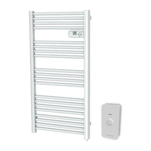 Sèche-serviettes LCD sans fluide blanc 750W connecté