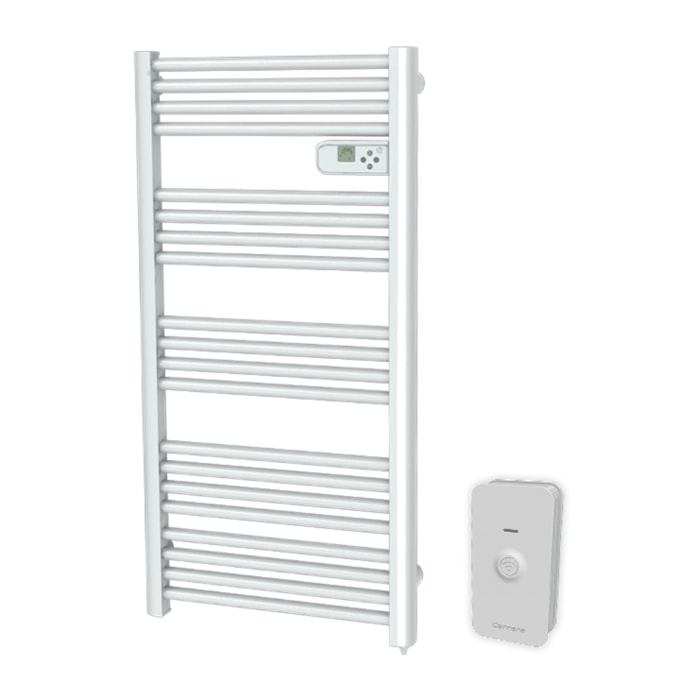 Sèche-serviettes LCD sans fluide blanc 750W connecté