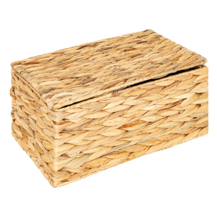 Lot de 4 paniers Lia jacinthe d'eau L12/27/33cm