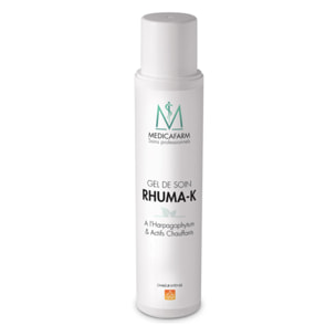 MEDICAFARM - Gel de soin RHUMA-K à l'harpagophytum et actifs chauffants - Formule chauffante - Aide à apaiser les douleurs articulaire et améliorer la mobilité