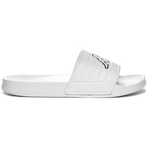 Kappa - Ciabatte Uomo Donna Bianco - Logo Noles