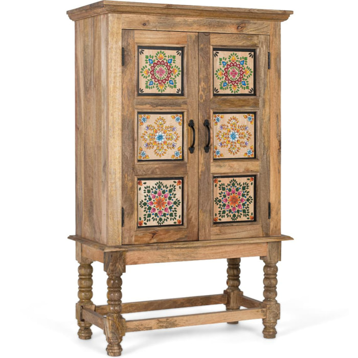 Armoire en bois de manguier 82cm style ethnique colonial