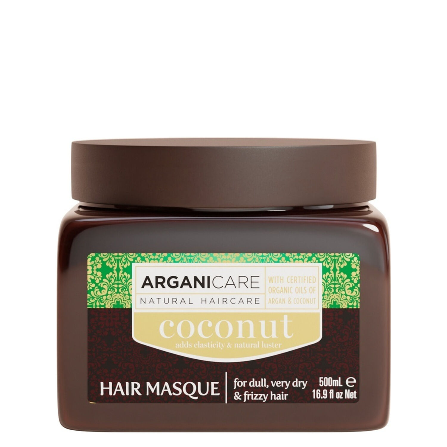 Huile de Coco - Masque Ultra-Nourrissant - Cheveux Ternes, Très Secs & Frisés 500 ml