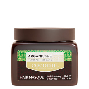 Huile de Coco - Masque Ultra-Nourrissant - Cheveux Ternes, Très Secs & Frisés 500 ml