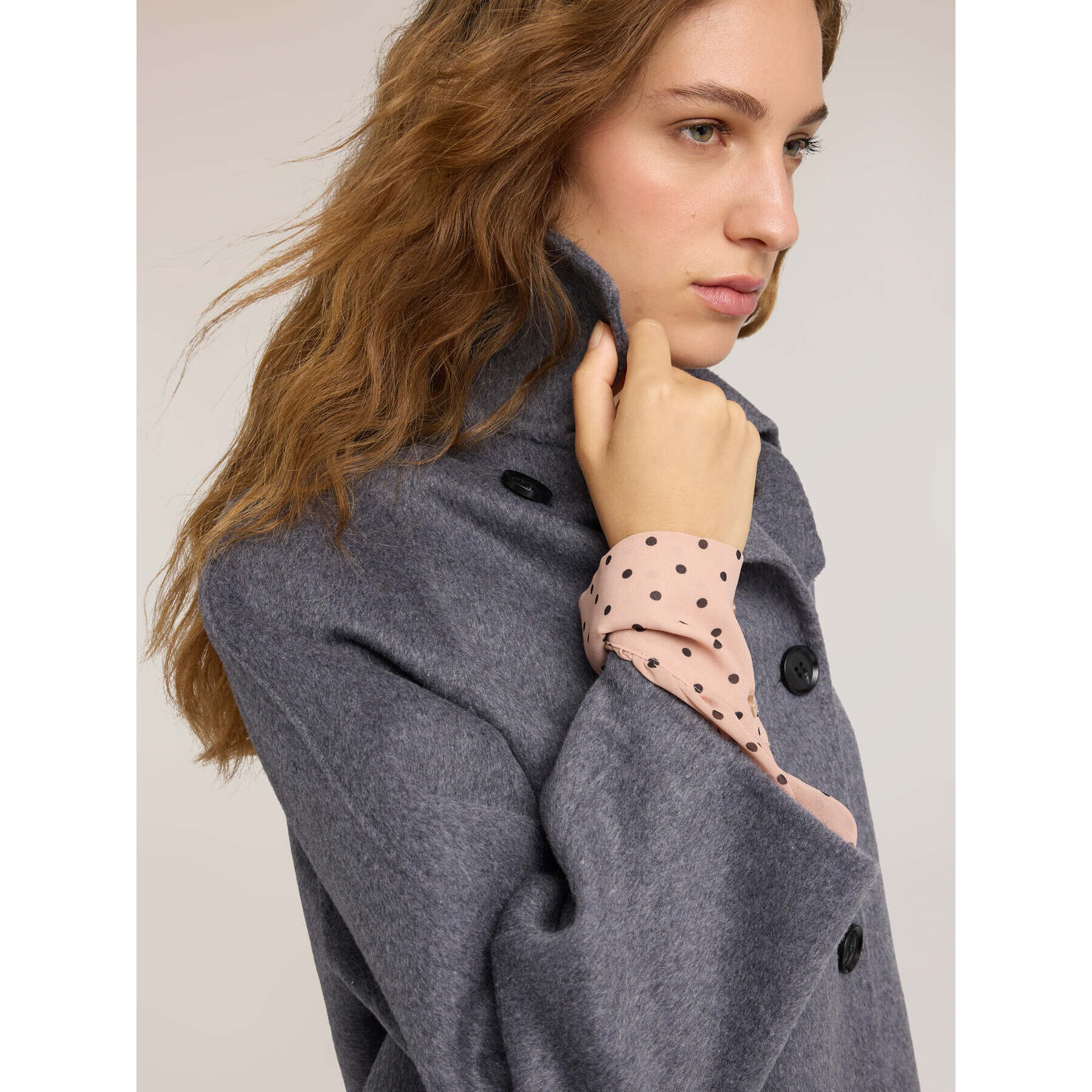 Motivi - Cappotto caban doppiopetto - Grigio