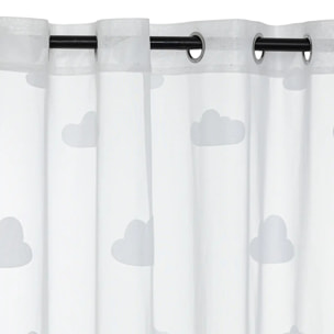 Voilage enfant "Nuage" 140x240cm blanc