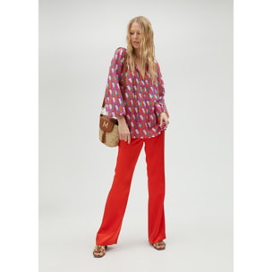 Camicia logo multicolore