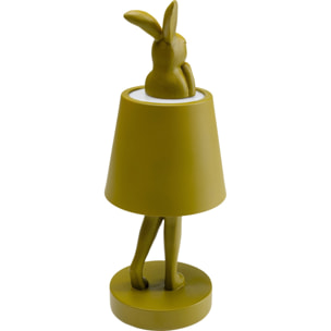 Lampe Animal lapin LED 29cm verte Kare Design