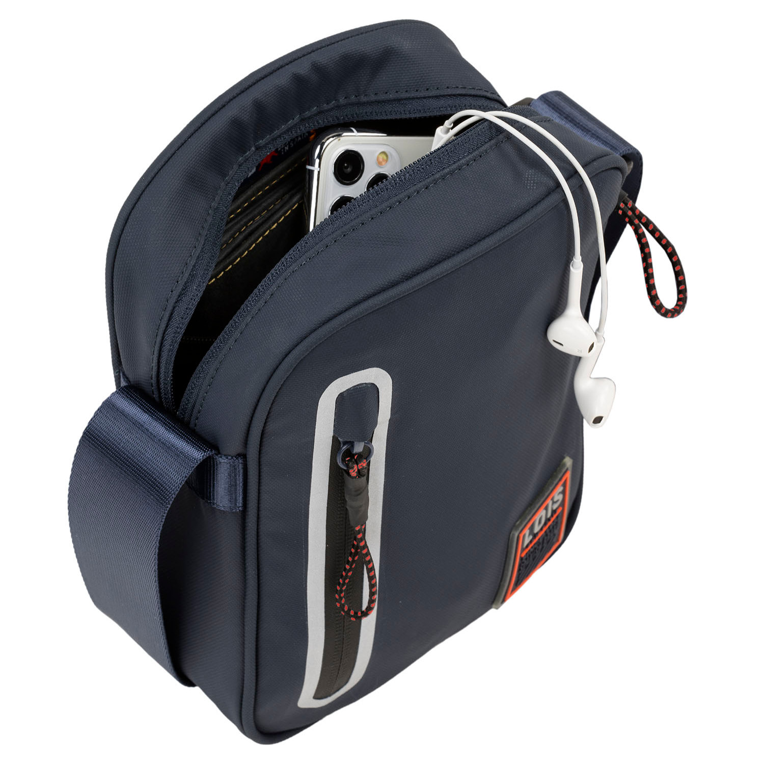 Bandolera Hombre Sintetica Lois Cooper Marino