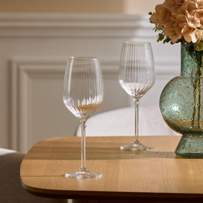 Lot de 4 verres à vin Elia 420ml transparent