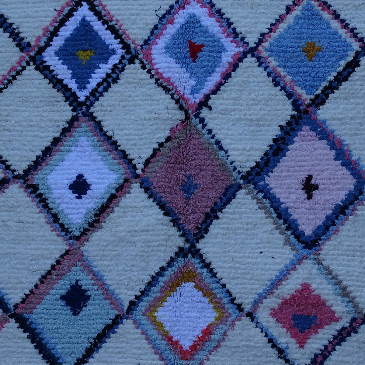 Authentique tapis berbère fait à la main en coton MIFU