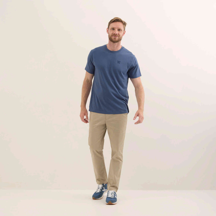 Camiseta Básica Algodón Orgánico Azul Marino ESSENTIALS T-SHIRT NAVY