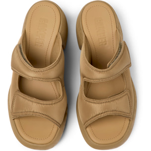 Sandalias - CAMPER Thelma - Marron - Textil técnico (poliéster reciclado)