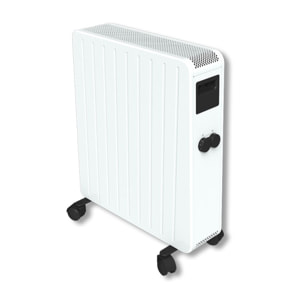 Radiateur inertie ceramique mobile 2500W blanc