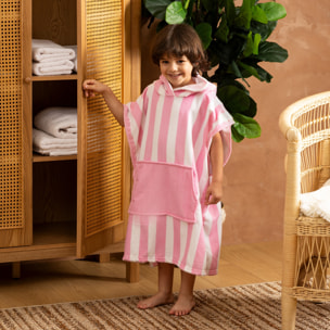 Poncho "Wili" rose 55x70cm