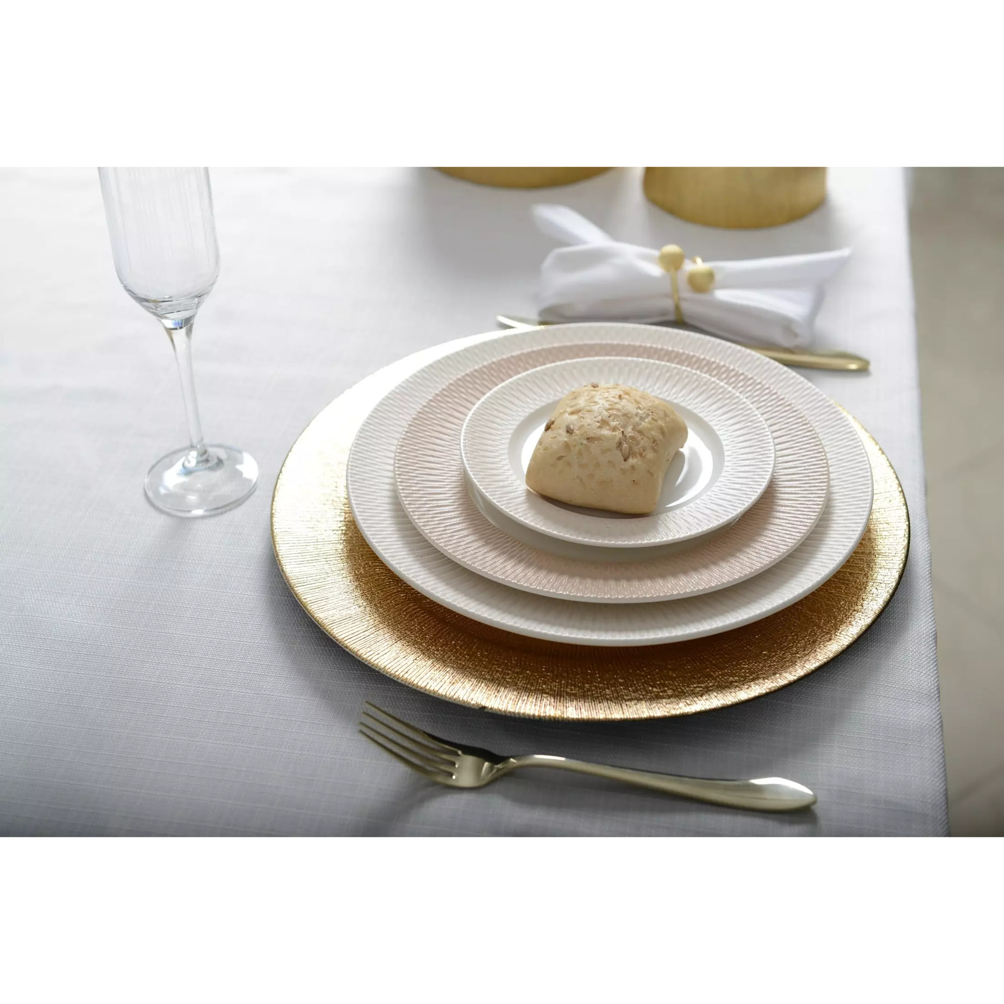 Lot de 6 Dessous d'assiette terra dore