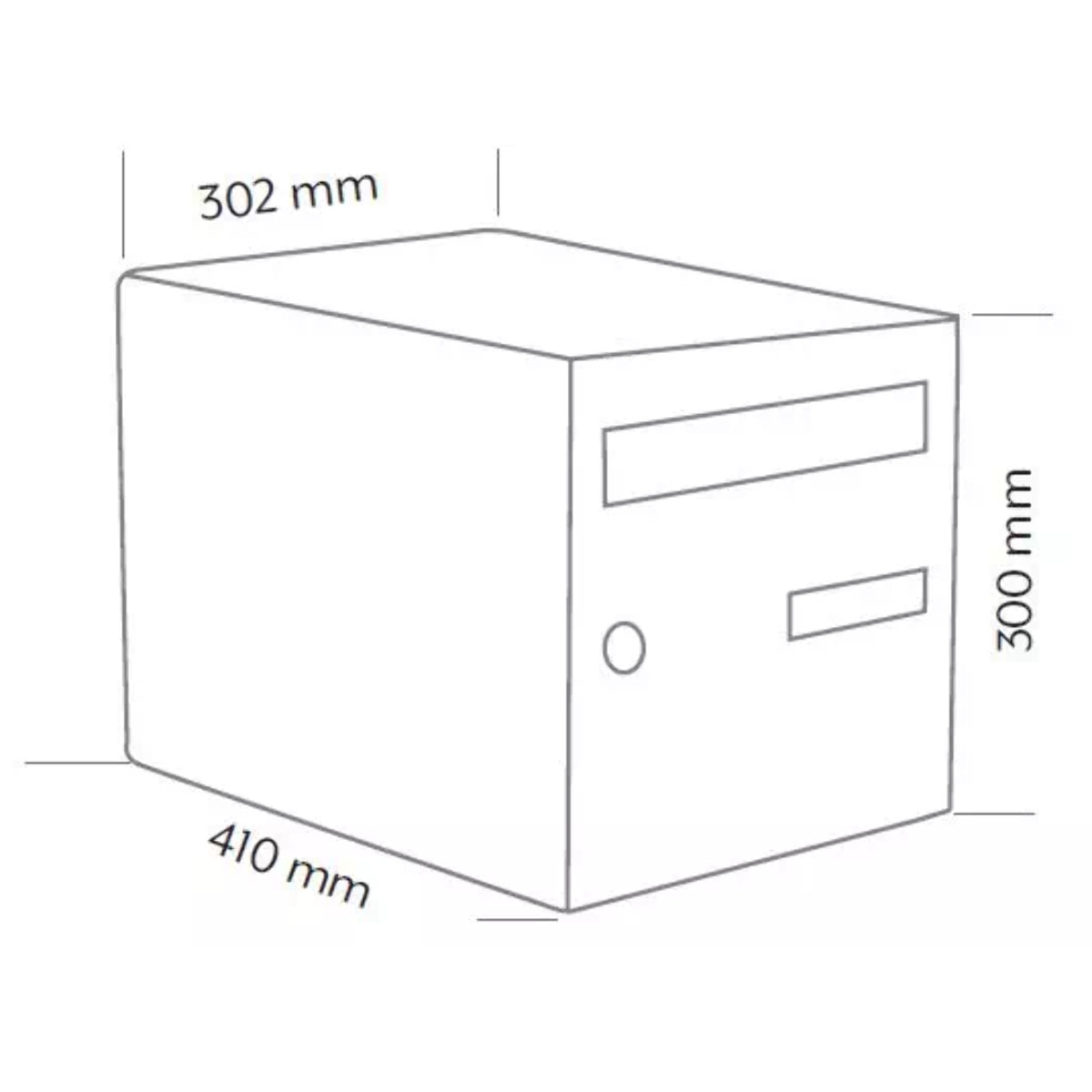 Boite à lettres Probat Verte simple face DECAYEUX - Code clé 3 - 125963
