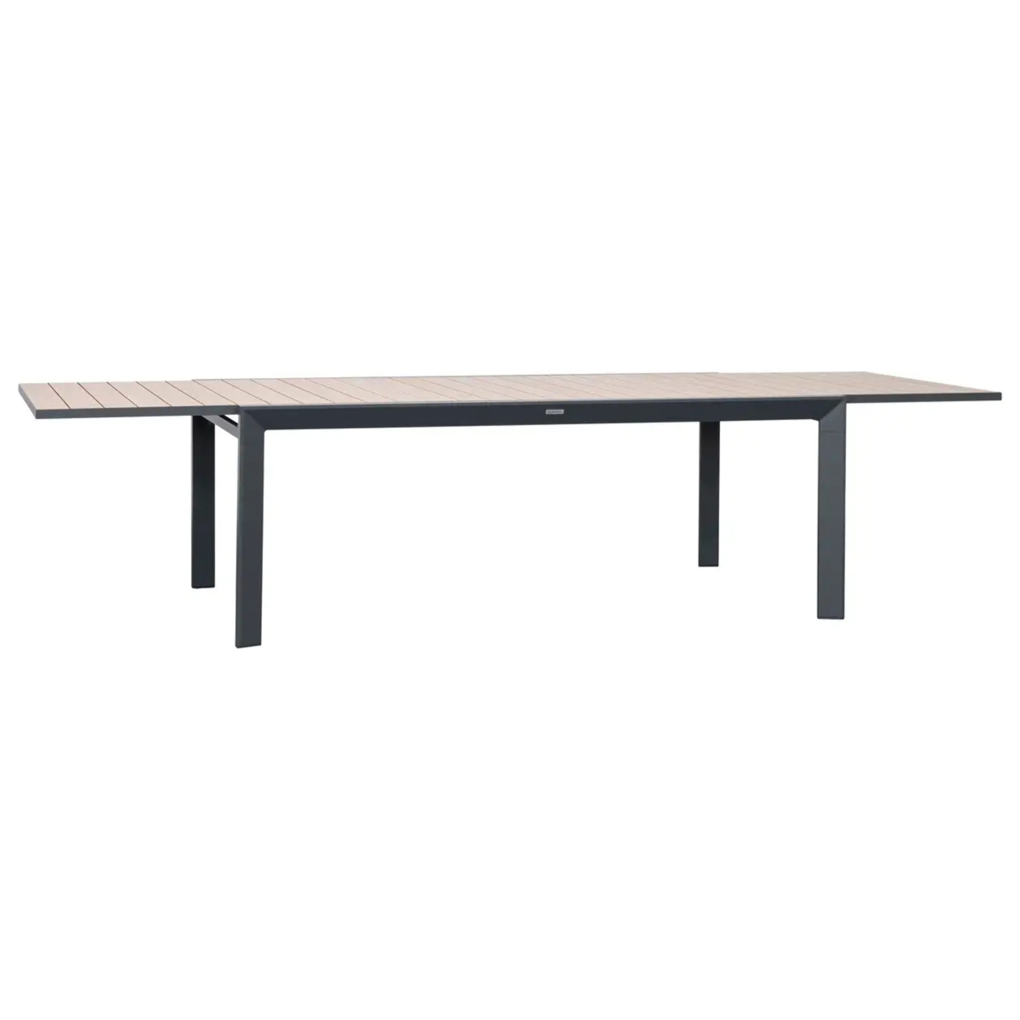 Table de jardin 12 places Evasion extensible honey graphite