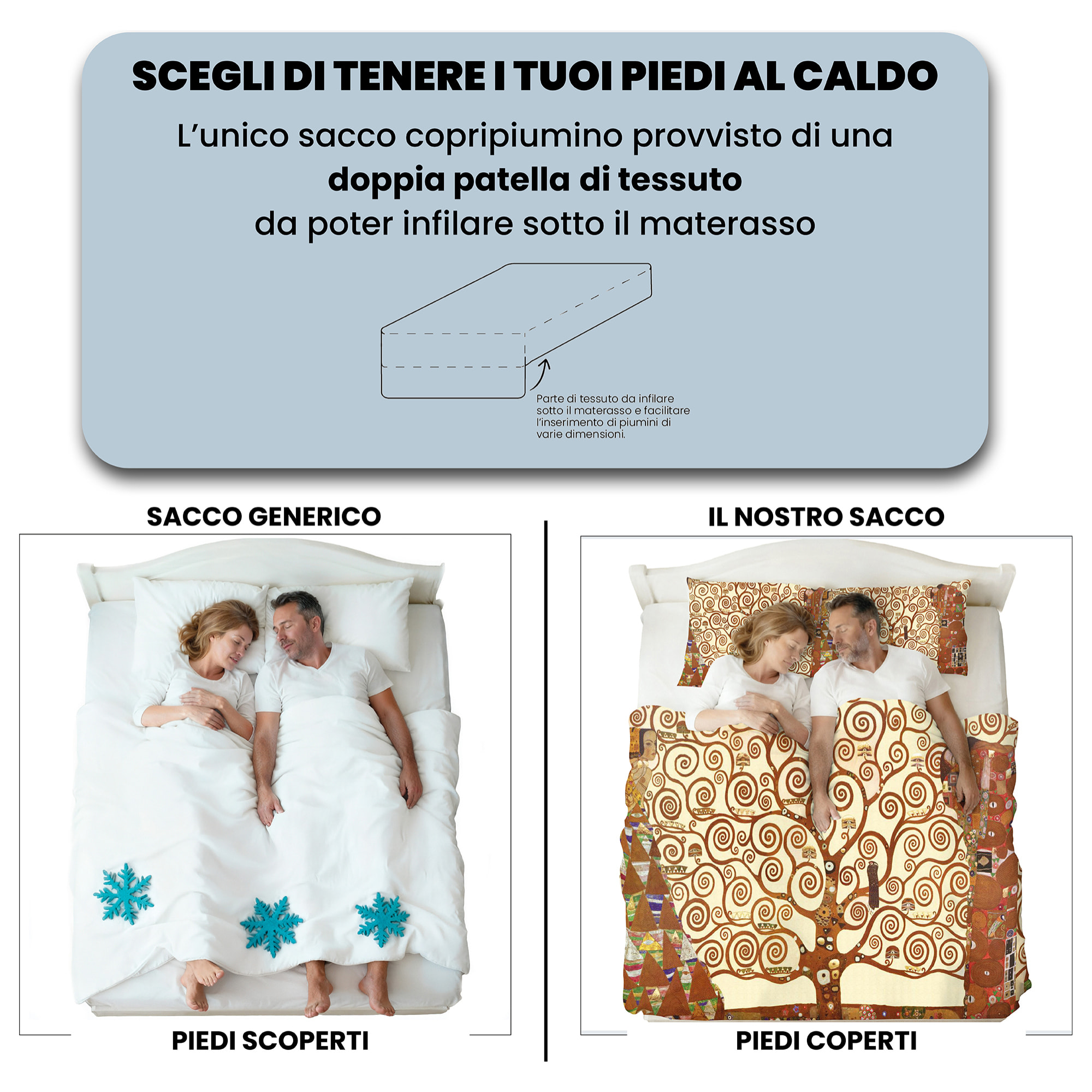 PARURE COPRIPIUMINO ARTE, STAMPA DIGITALE, 100% MICROFIBRA - MATRIMONIALE