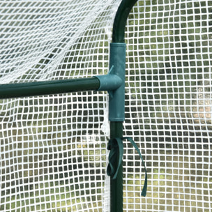 Invernadero de Jardín Vivero Casero con 4 Estantes para Cultivos 120x186x190 cm