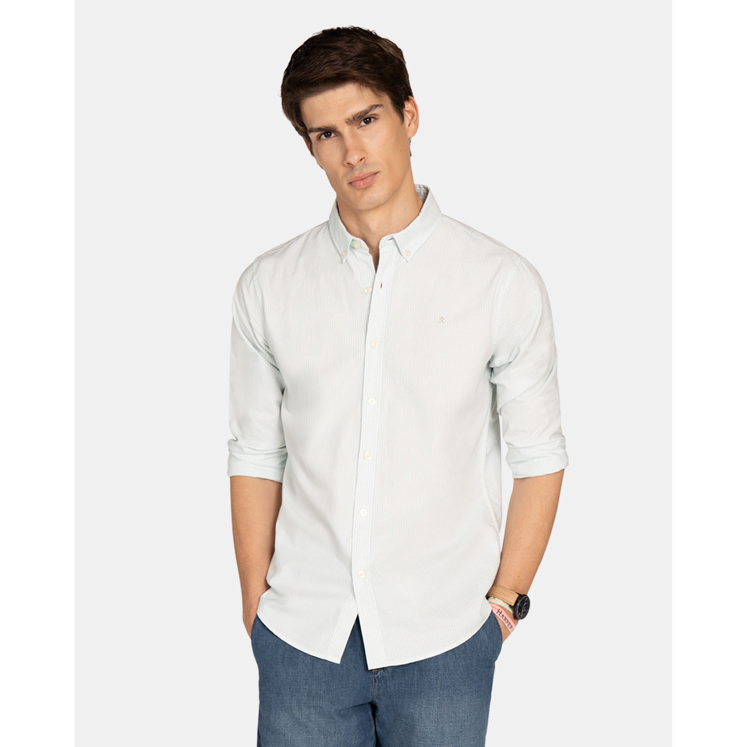 CAMISA MONACO STRIPED OXFORD