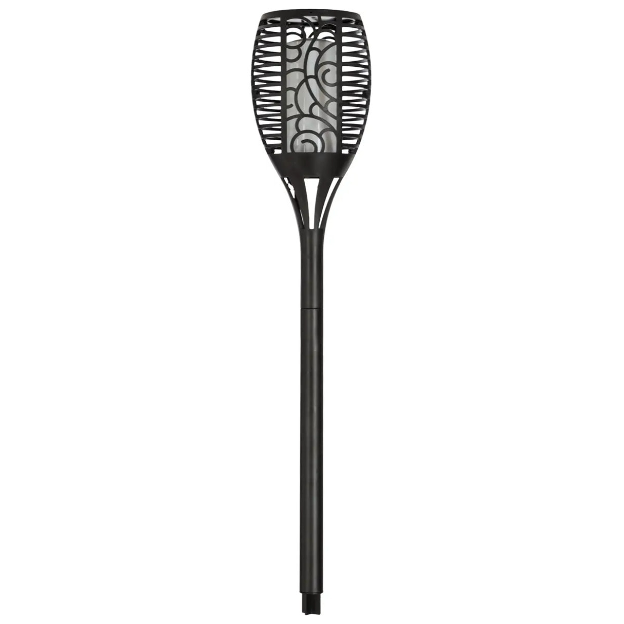 Torche solaire "Lita" noir H78cm