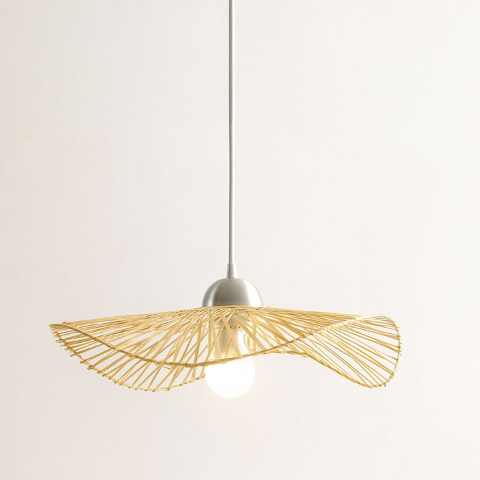 Suspension en bambou tressé 45cm CARAVELLE