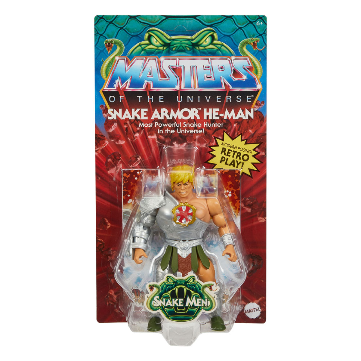 Masters Of The Universe Origins Action Figura Snake Armor He-man 14 Cm Mattel