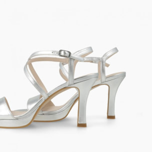 SANDALIAS PLATA LESERA