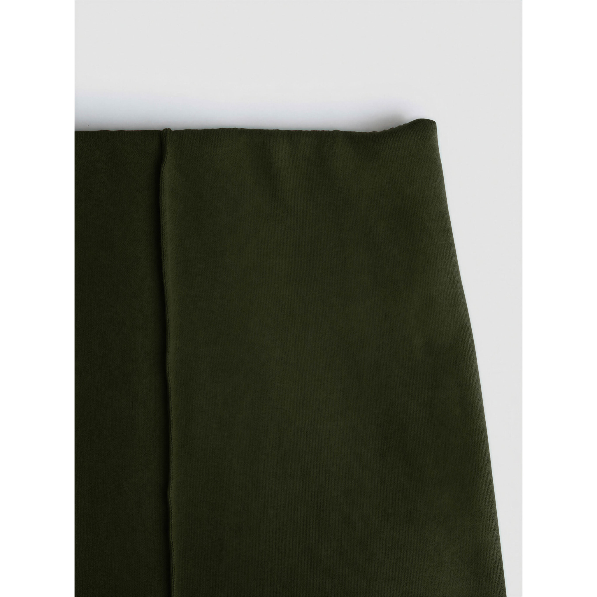 Pantalón largo pinzas angorina liso verde