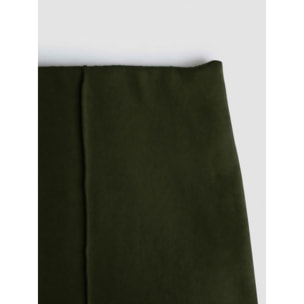 Pantalón largo pinzas angorina liso verde