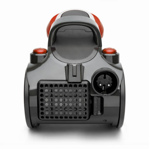 Aspirador ciclonico sin bolsa STC58 H.Koenig, cepillo para suelos duros y cepillo para alfombras y mascotas, filtro HEPA 12, 850W