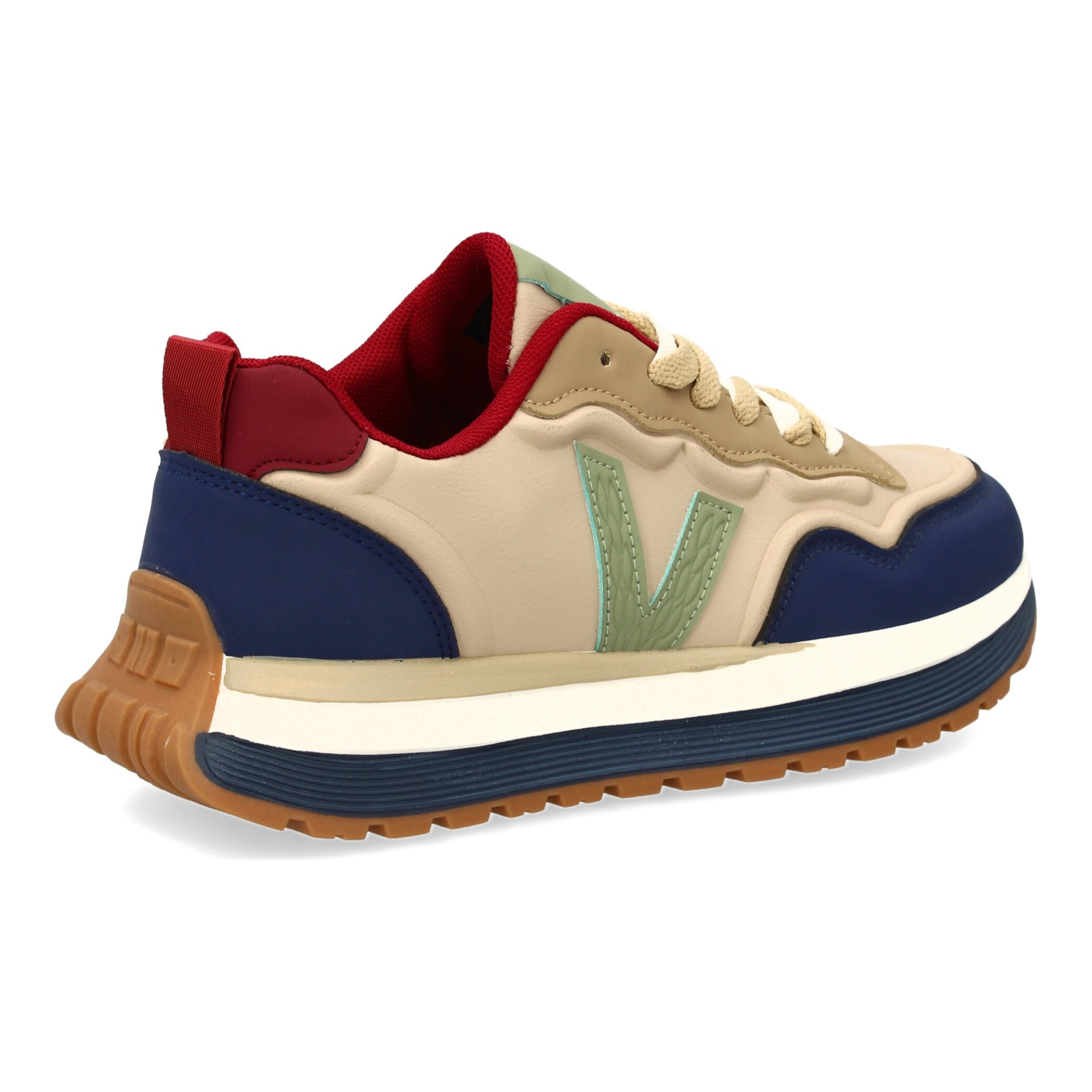 Zapatilla hombre casual con contrastes