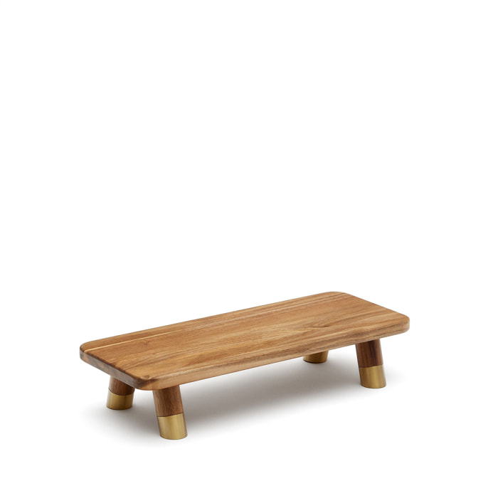 Tabla de servir pequeña Sataya de madera de acacia FSC 100%