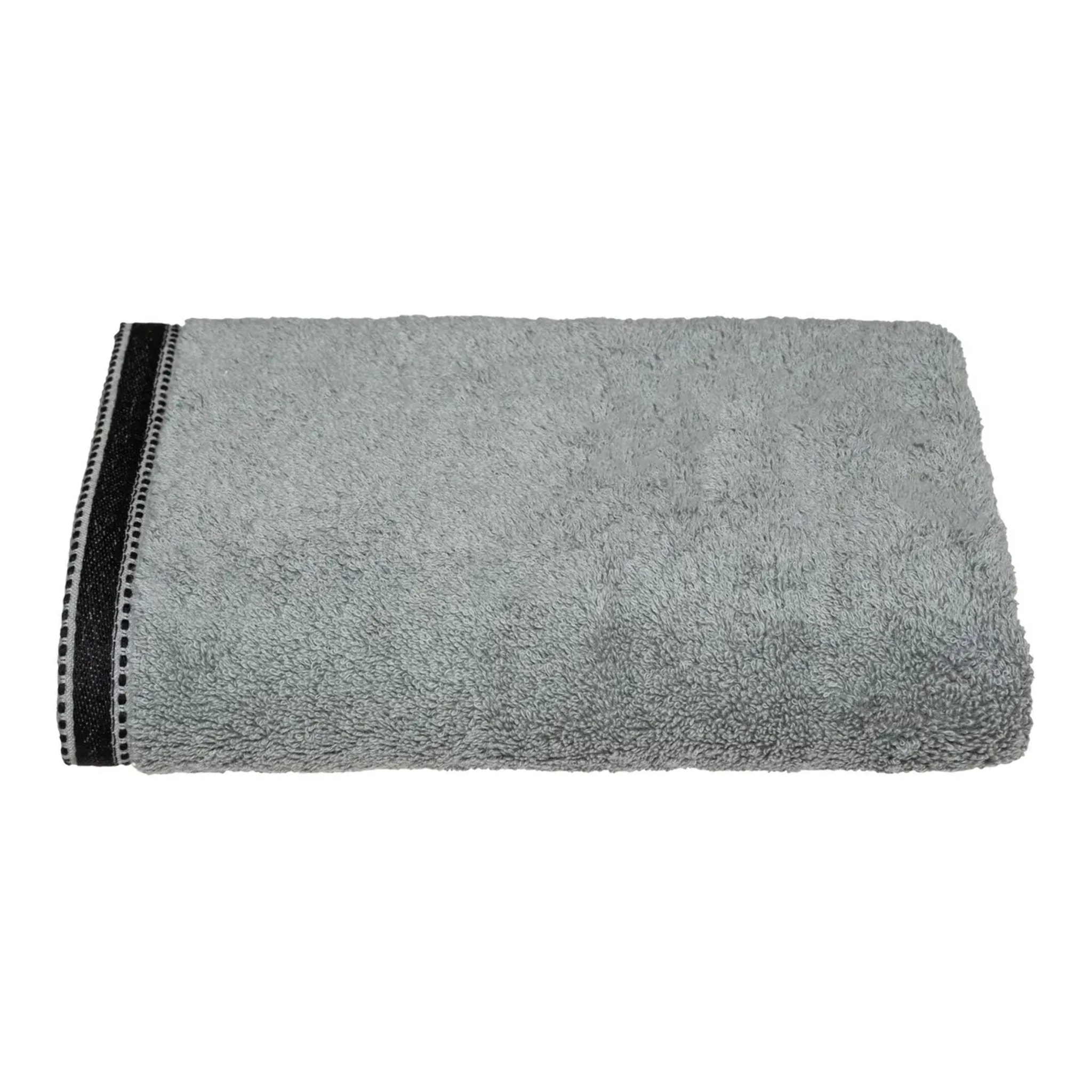 Drap de douche "Joia" - coton 550 gr/m² - gris foncé 70x130 cm