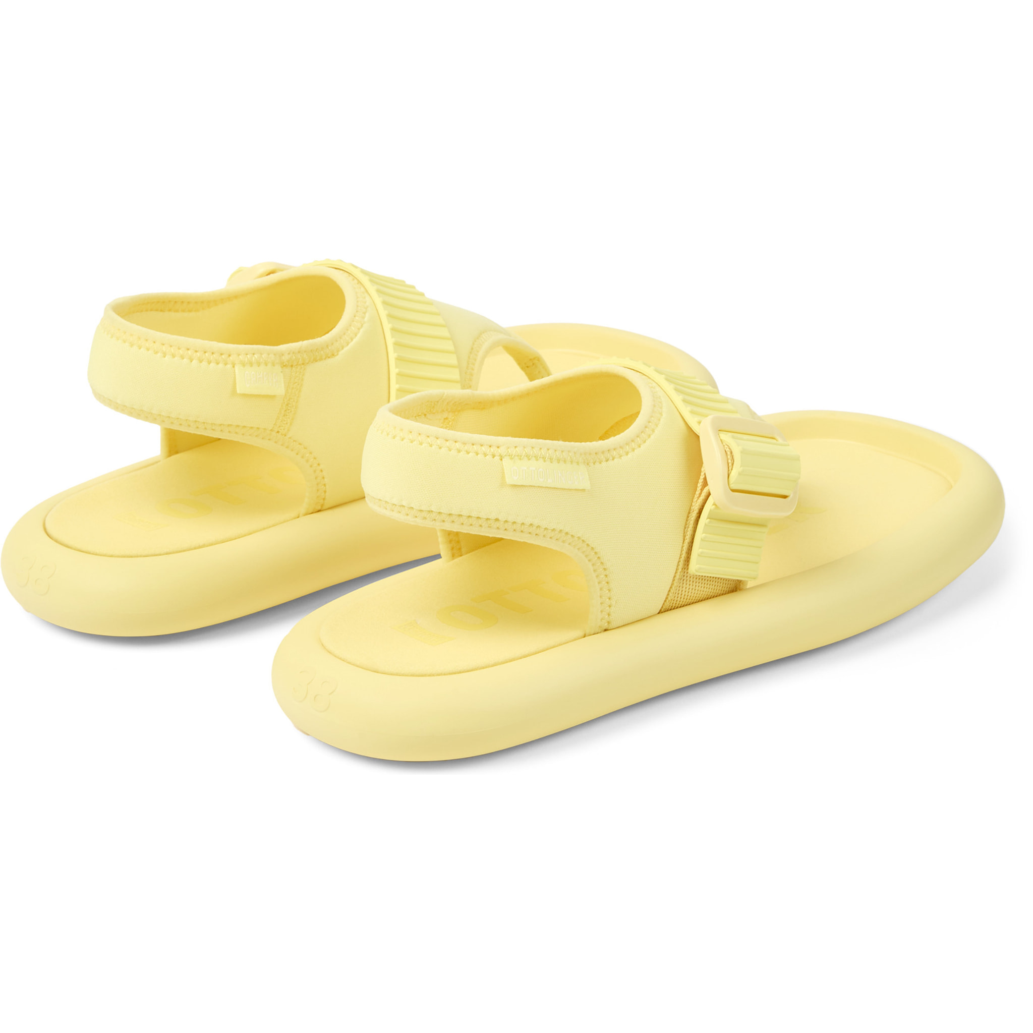 Sandalias - CAMPER Together Ottolinger - Amarillo - Textil técnico (poliéster reciclado)
