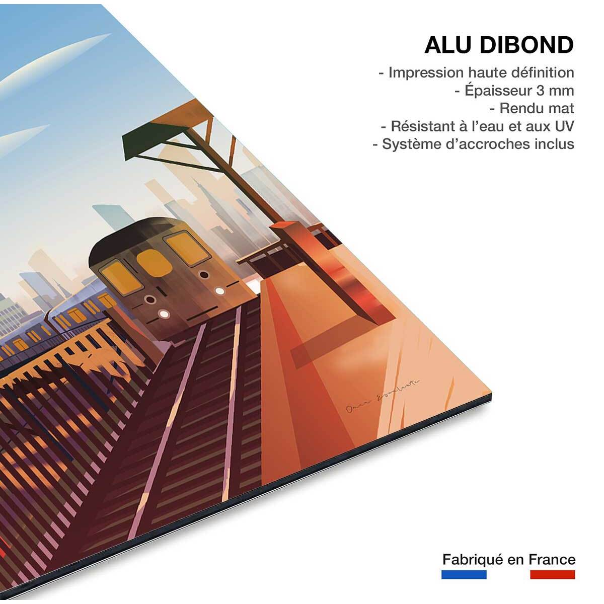 Tableau de voyage New York City Tableau alu Dibond