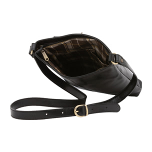 Borsa a tracolla  da uomo In Vera pelle Made in Italy 26x34x5 cm