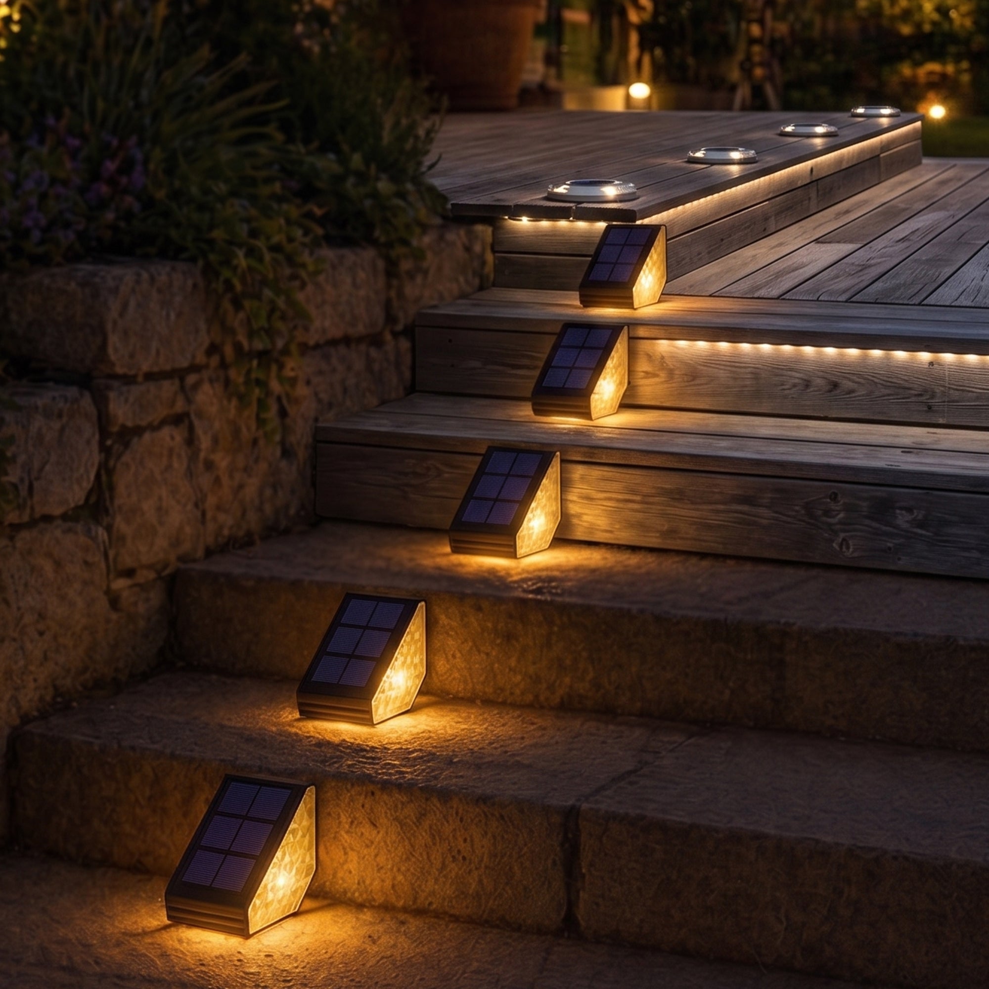 2 Balise Solaire escalier STEPY H5CM