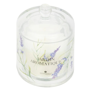 Bougie parfumée Oudy 240g avec cloche verre patchouli