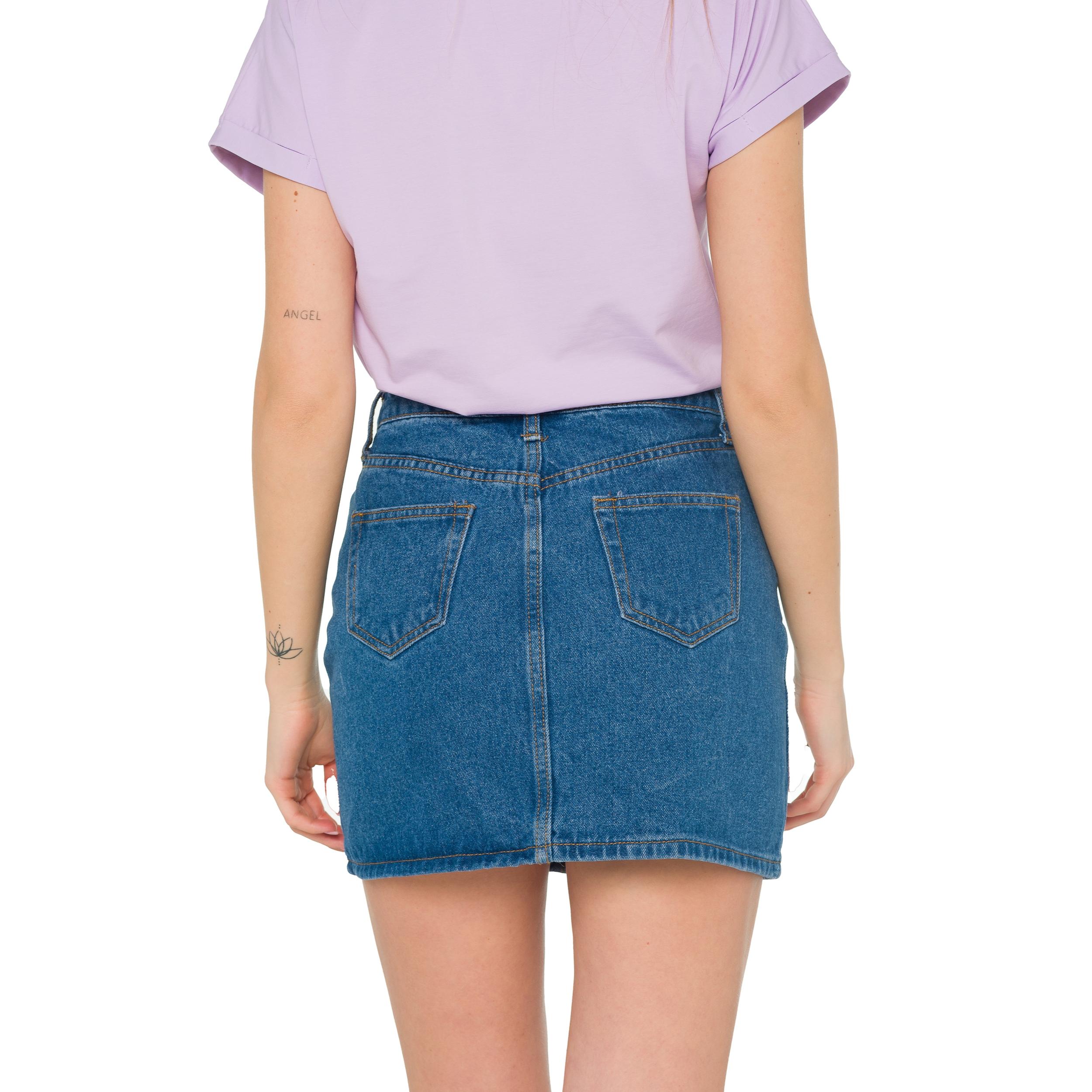 Falda denim Hot Buttered Mirabelle azul