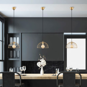 Lámpara de techo - Oro brillante, 31x31x105